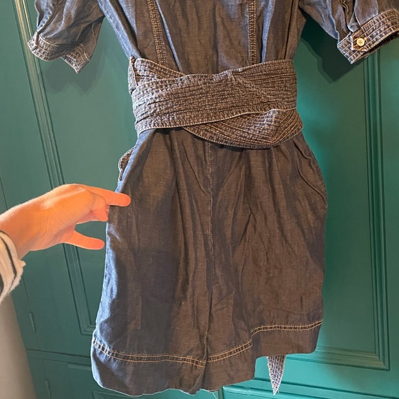 Anthropologie Pilcro and Letterpress Jean short romper - Picture 6 of 6